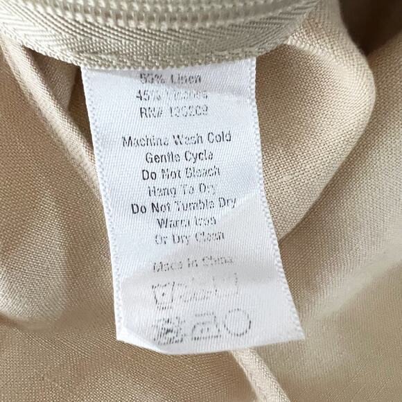 Hatch Noa off white beige sand linen maternity pregnancy jumpsuit Size 1 Small - Picture 5 of 5